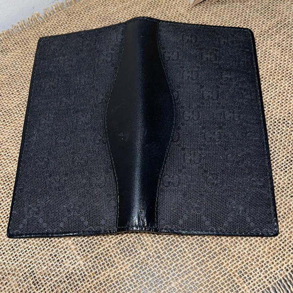 Gucci Black GG Black Canvas Long Bifold Wallet - Picture 4 of 13